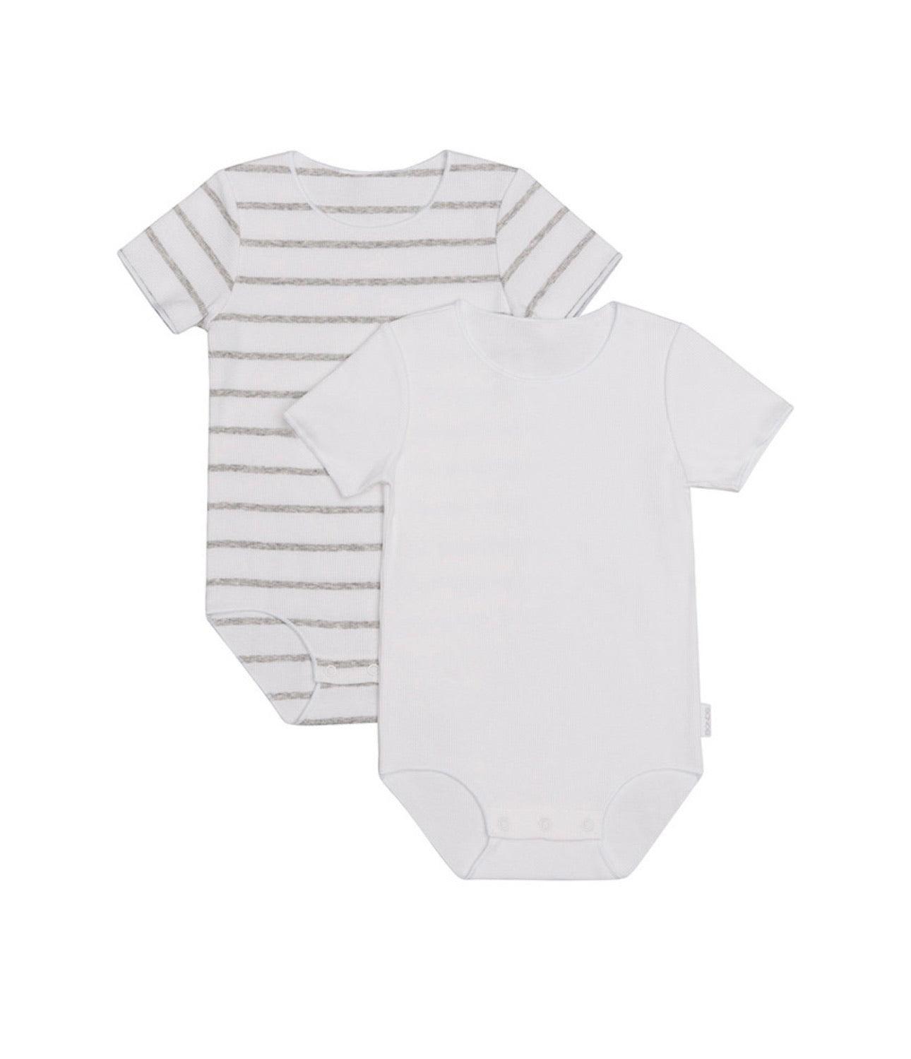 Rib Short Sleeve Bodysuit 2 Pack