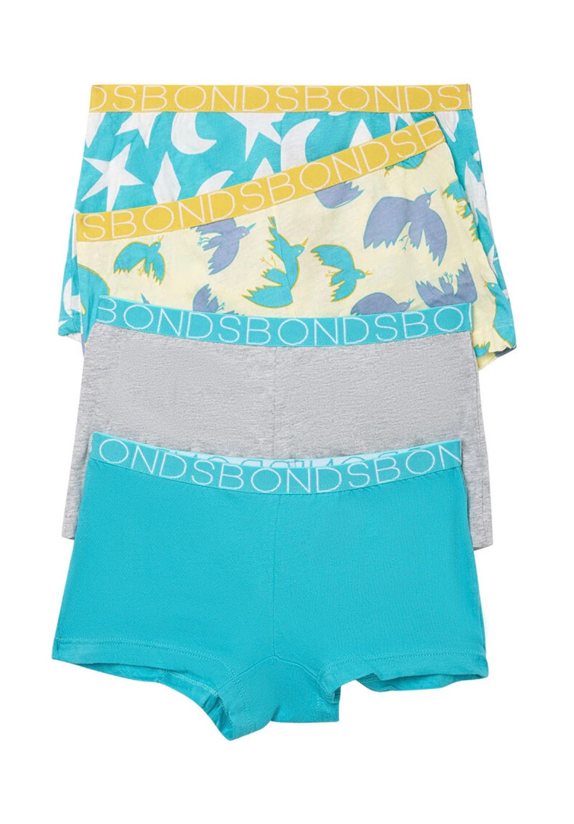 Girls Shortie 4 Pack