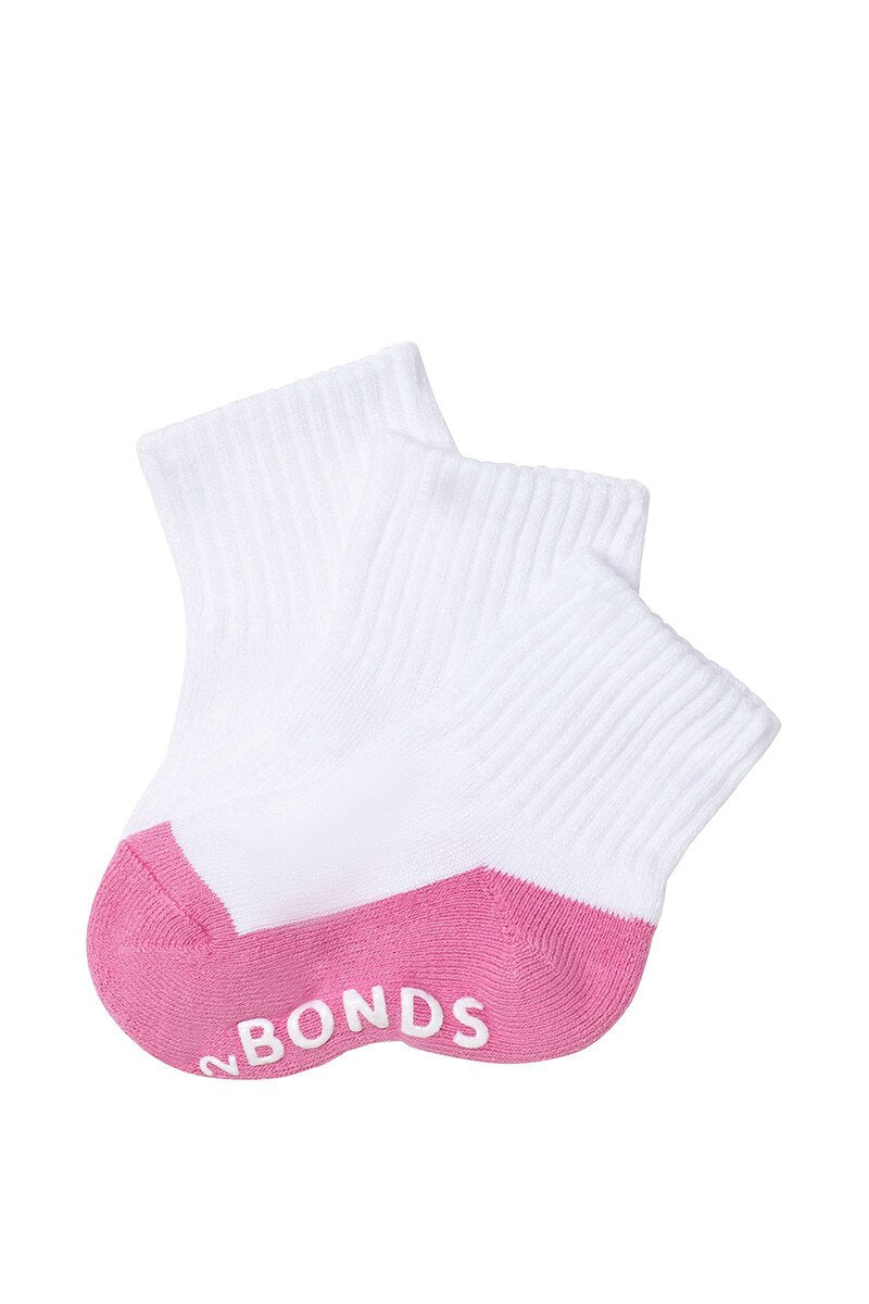 Cushioned Quarter Crew Socks 3 Pack